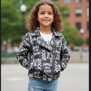 Disney D-Signed Descendants
"Rock the Town" faux leather moto jacket size M